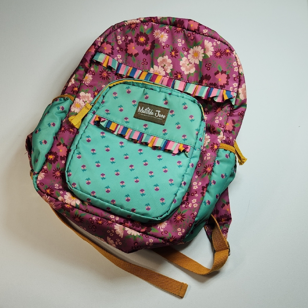 Matilda Jane Floral Backpack | Colorful Ruffle School Bag